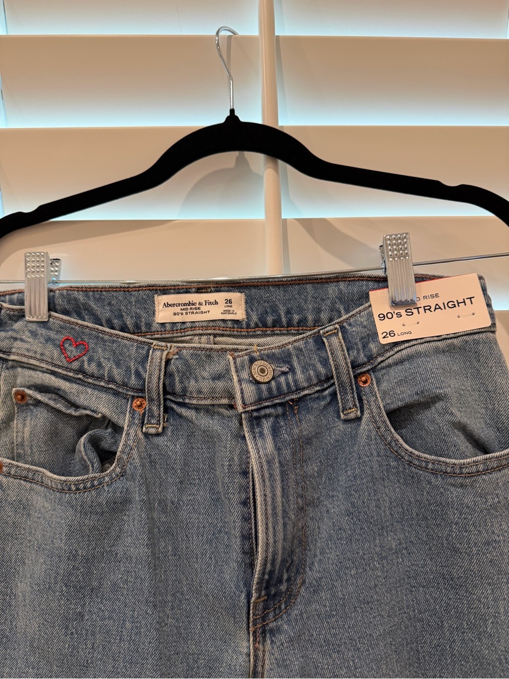Abercrombie & Fitch 90's Straight Light Blue women’s jeans- size 26L